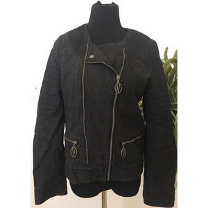 Vertigo‎ Women's Black Biker Retro Multi-Occasion Jacket Coat Size M EUC.
